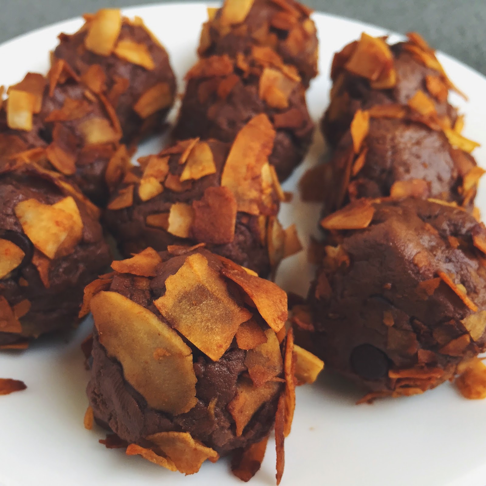 Garden Goddess Kitchen Chocolate Peanut Butter Mousse Balls