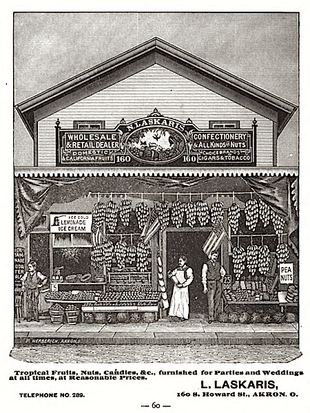 Laskaris Store, Akron Ohio, 1887