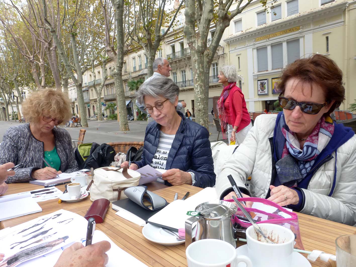 Travail en terrasse