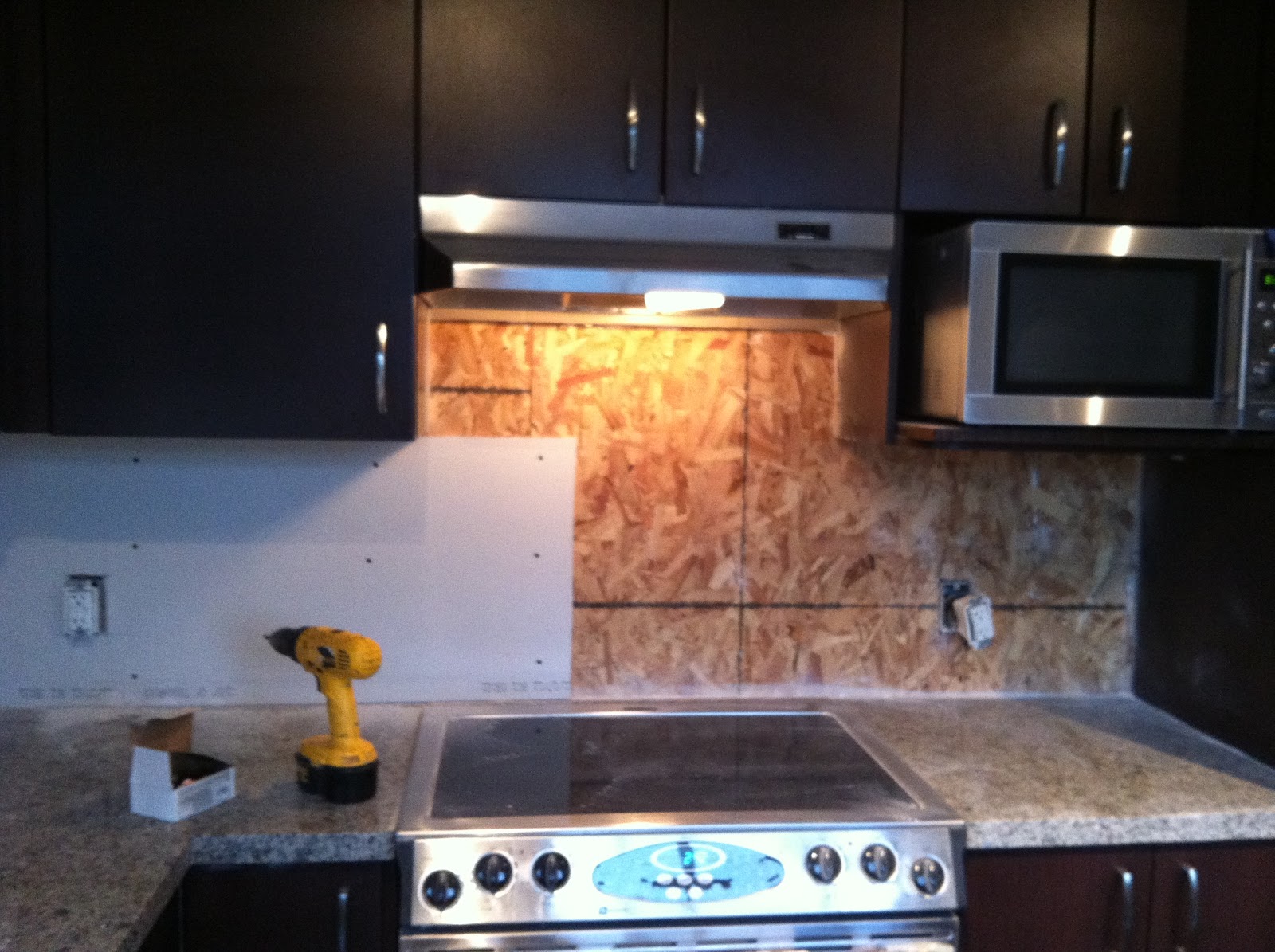 Installing our Kitchen Backsplash