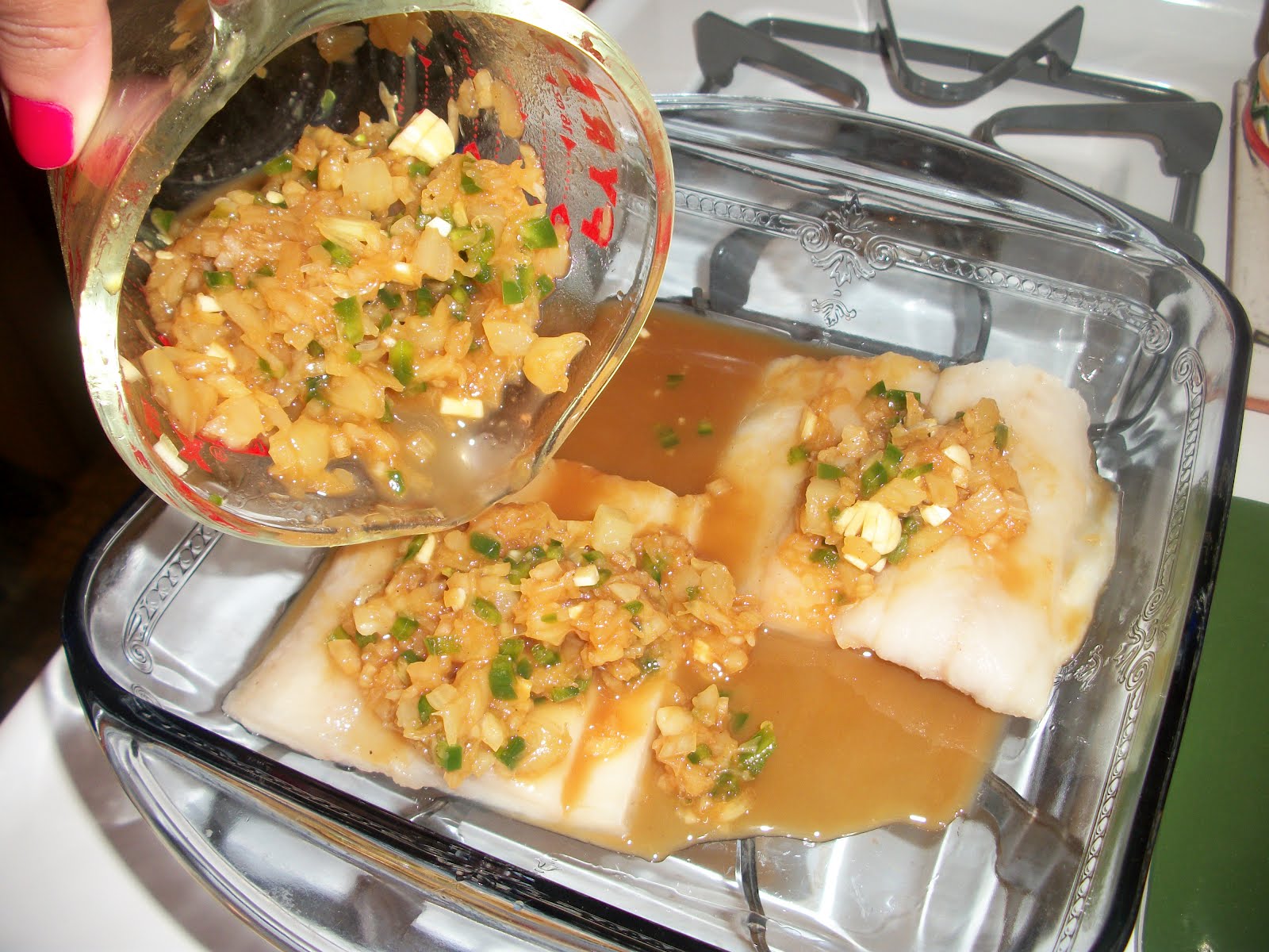 Cook with Sara Asian Honey BBQ Tilapia