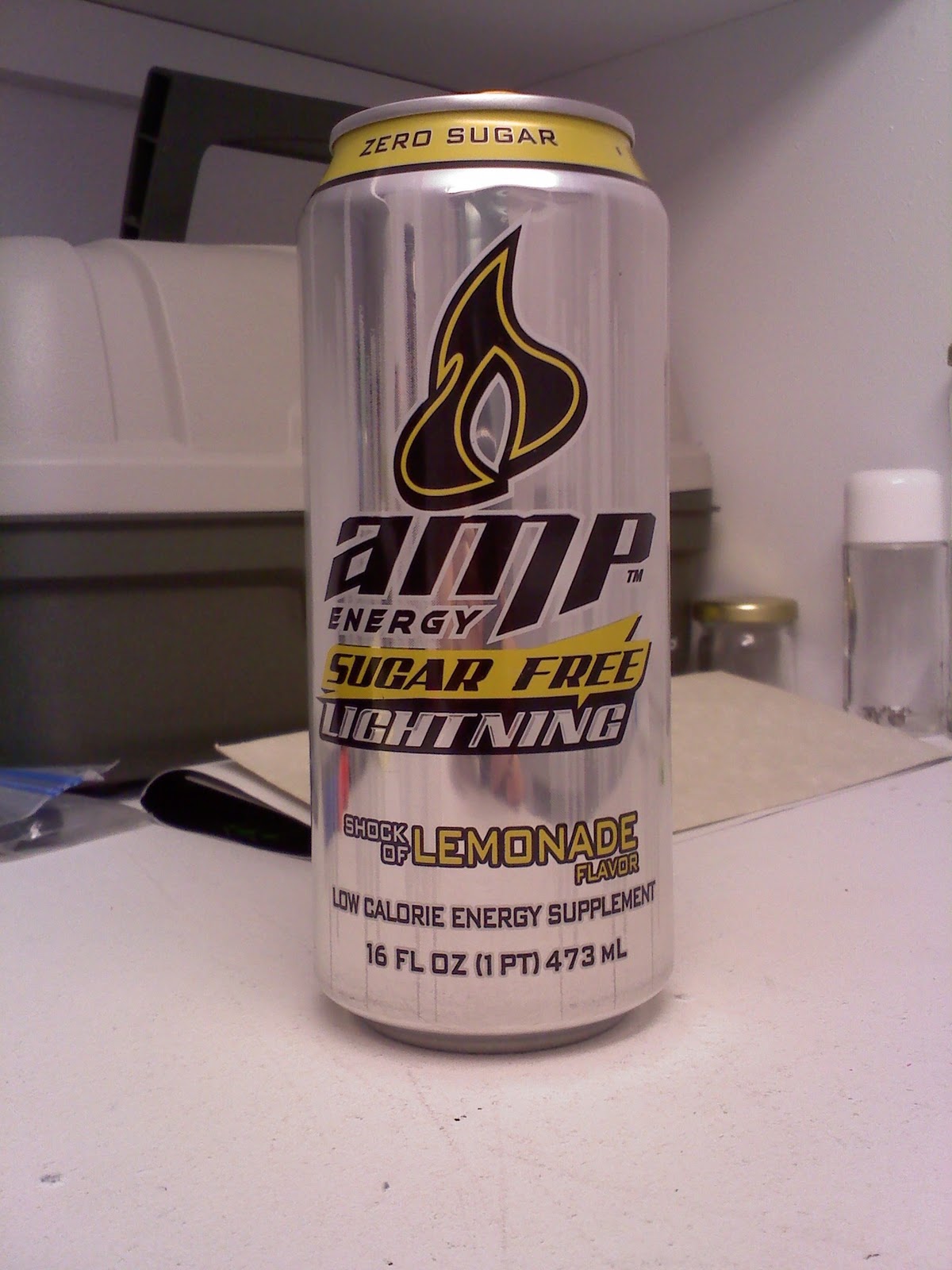 CAFFEINE! Review for Amp EnergyLightning Sugar Free
