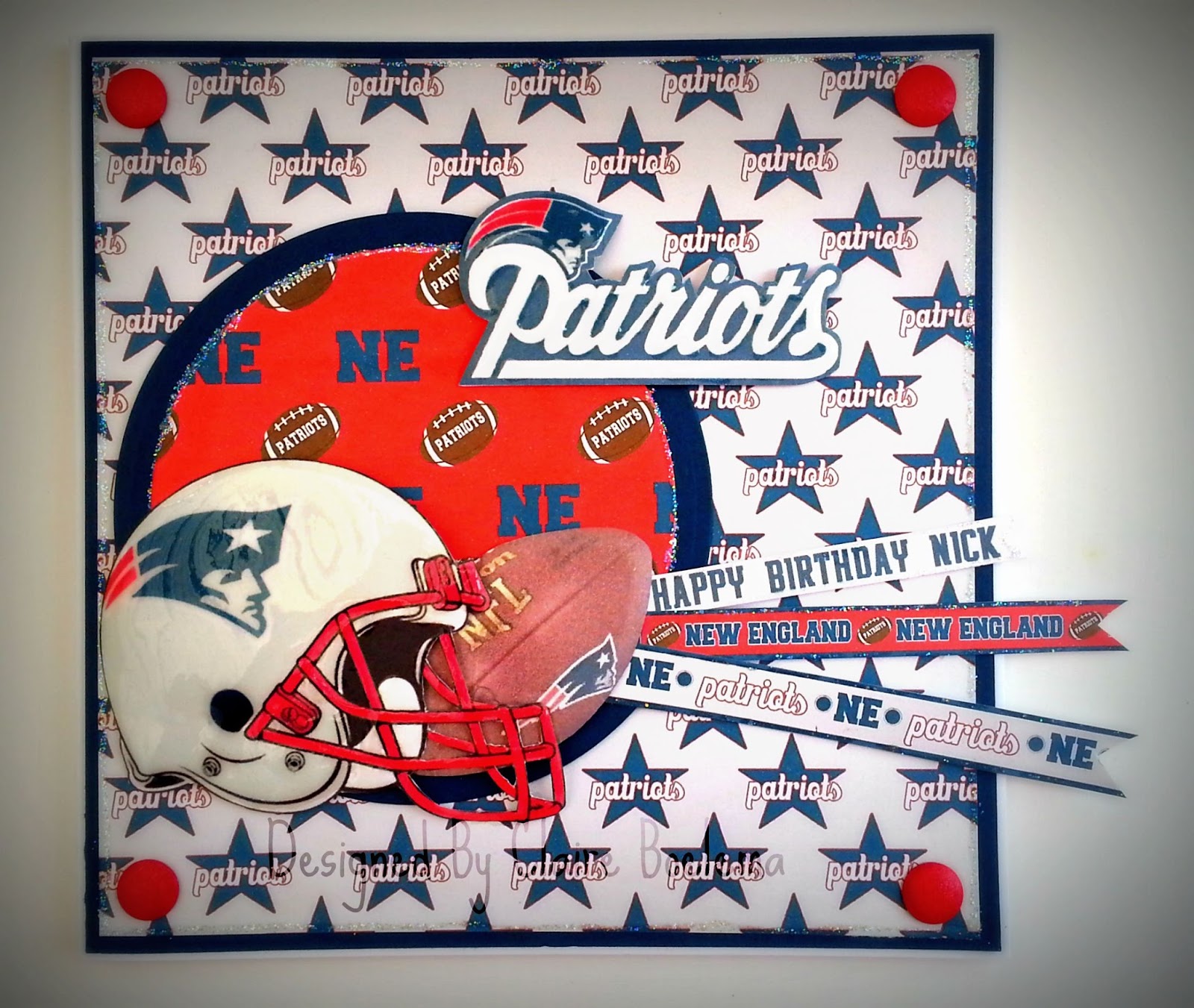 What Shall I Make Today New England Patriots Birthday Card