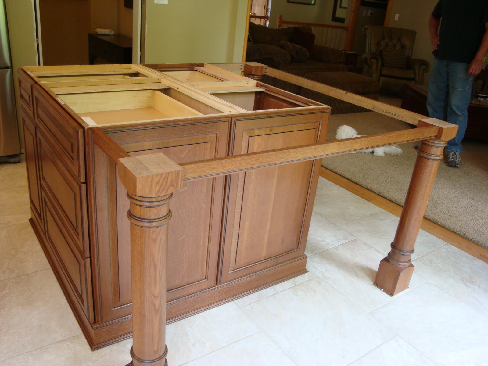 island overhang kitchen counter seating legs apron bar supports support breakfast granite countertops islands farmhouse side table diy kitchens build