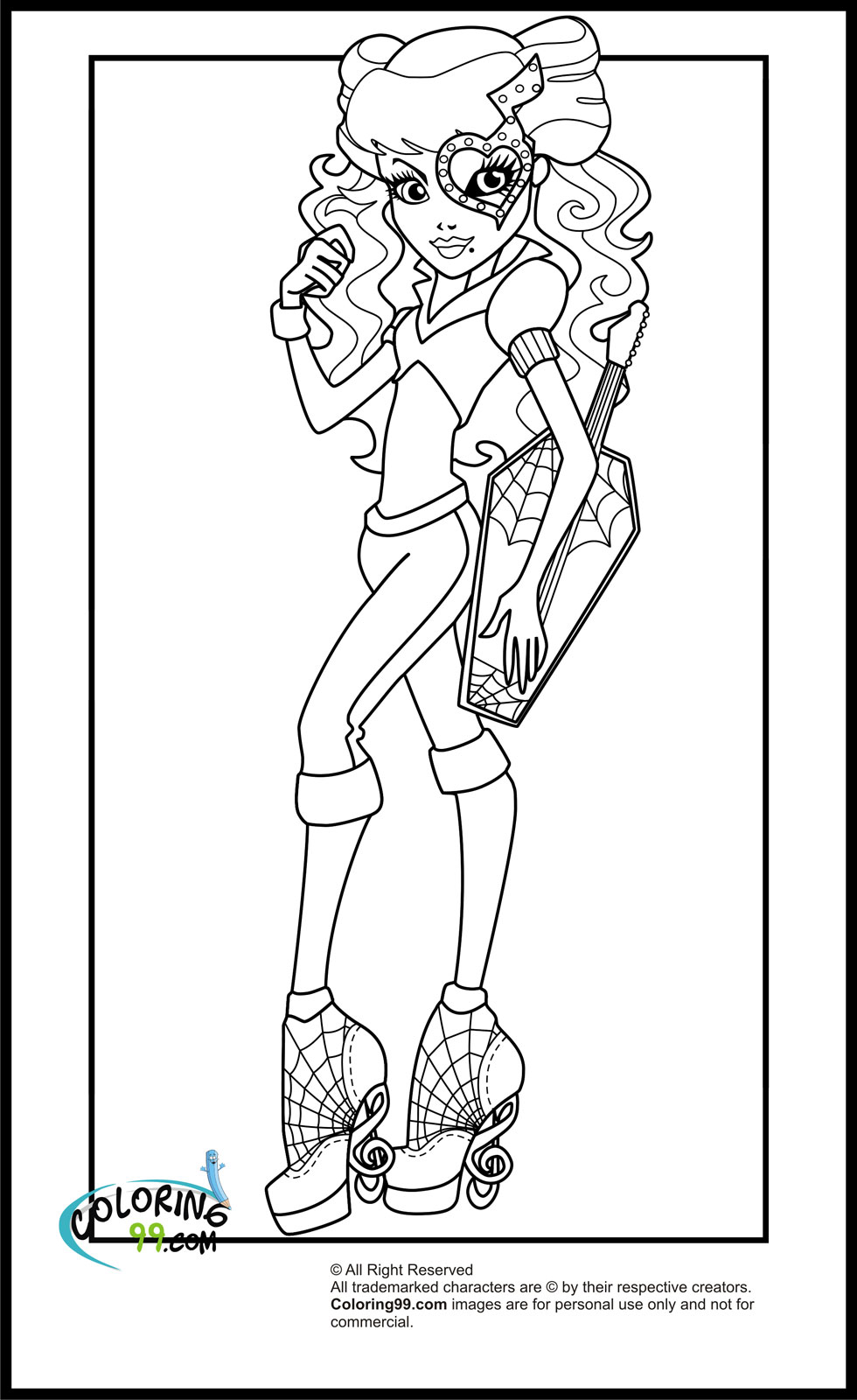 Monster High Coloring Pages | Minister Coloring