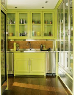 Green Kitchen Cabinets Design