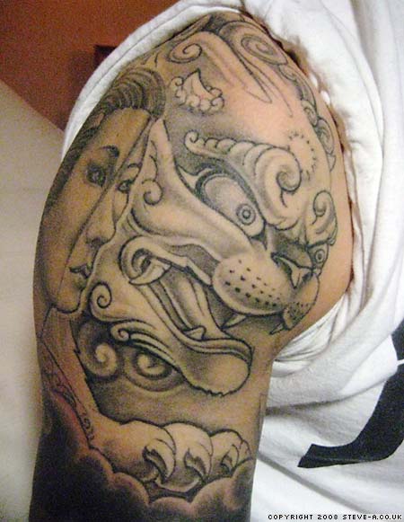 tattoos sleeves black and grey