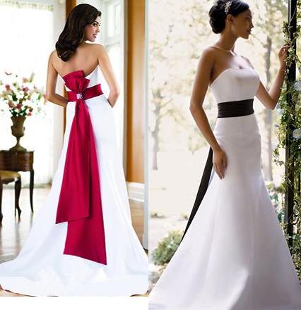 red black white mix wedding dresses design