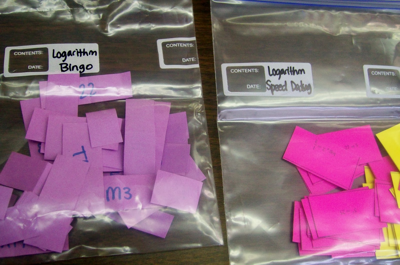 Math = Love Introducing Logarithms with Foldables, War, Bingo, and