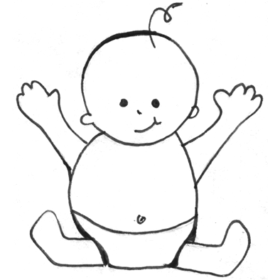 sketches of baby