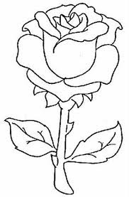 Rosas para dibujar y colorear