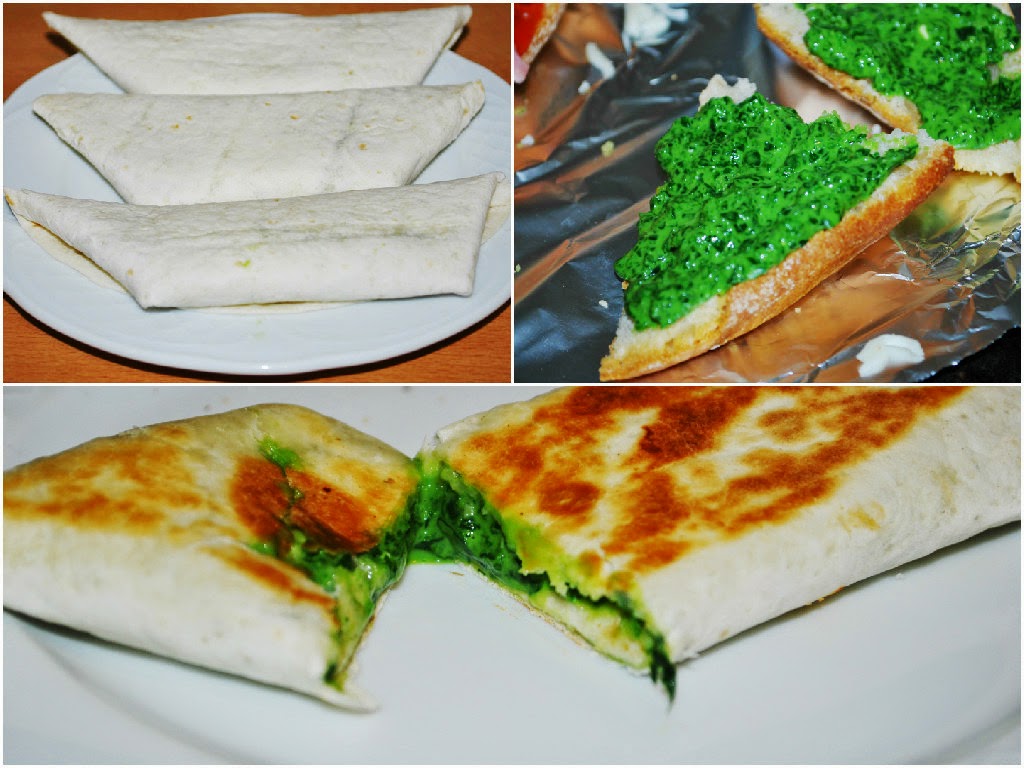 Quesadillas De Espinacas Y Queso