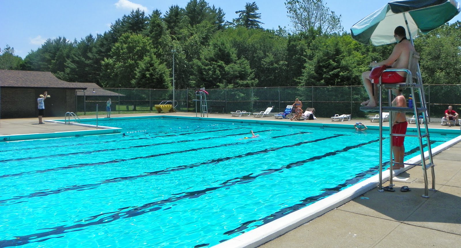 Only in The Republic of Amherst Everybody into the Pool