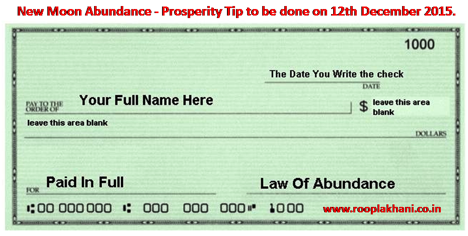 Money manifestation check picture