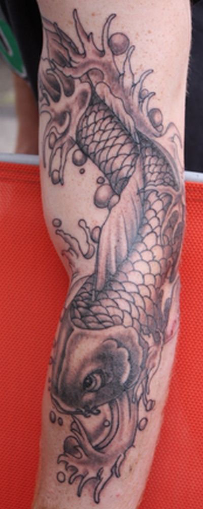 koi fish tattoo on sleeve Point to the image and click to enlarge view