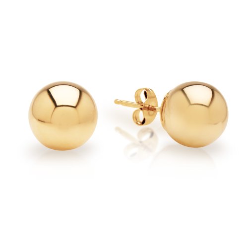 14k gold 8mm ball stud