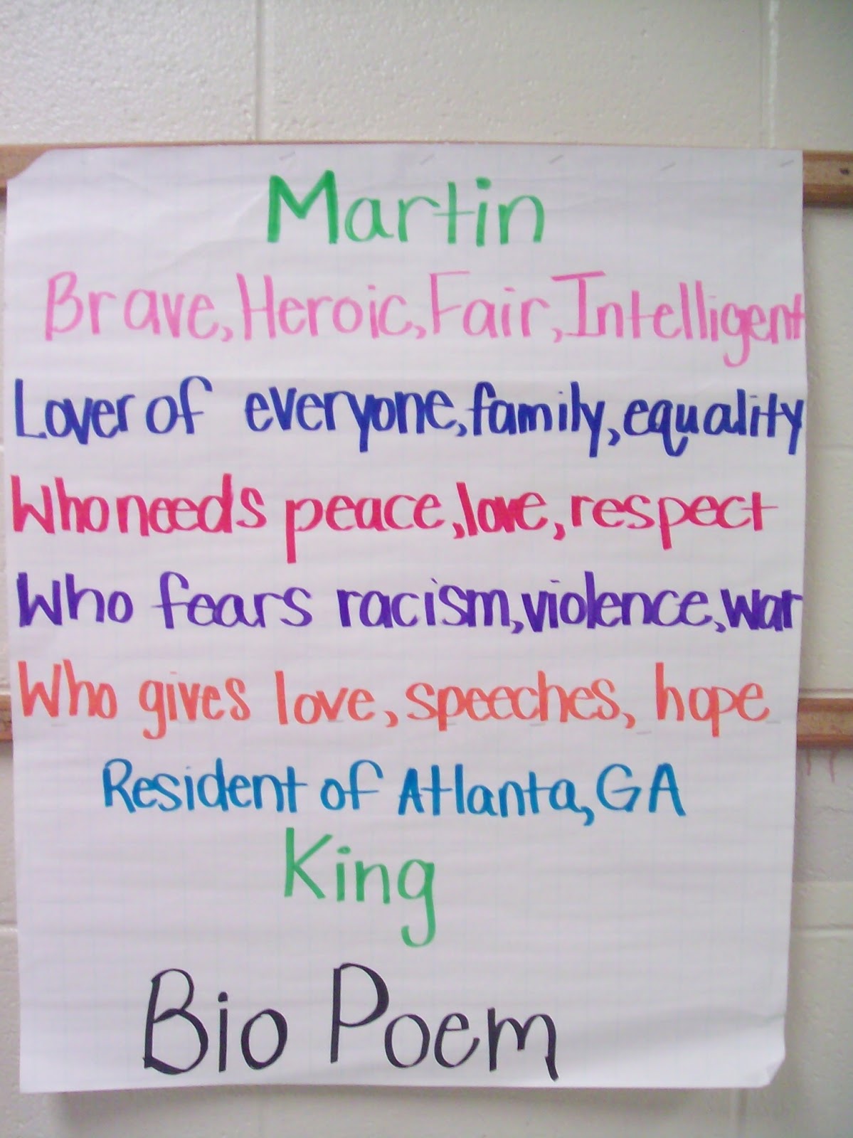 Third Grade Thinkers: Remembering Dr. King