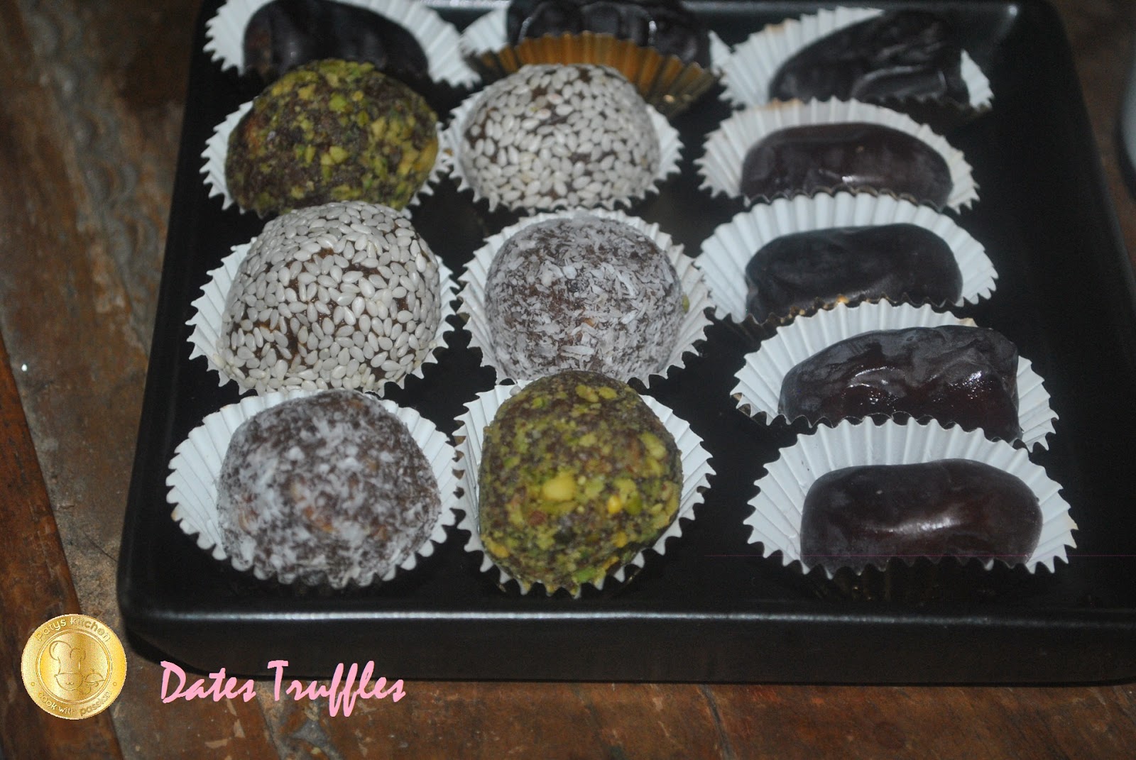 PATYSKITCHEN IFTAR TREAT KUWAIT STYLE DATES TRUFFLES / TRUFFLES KURMA