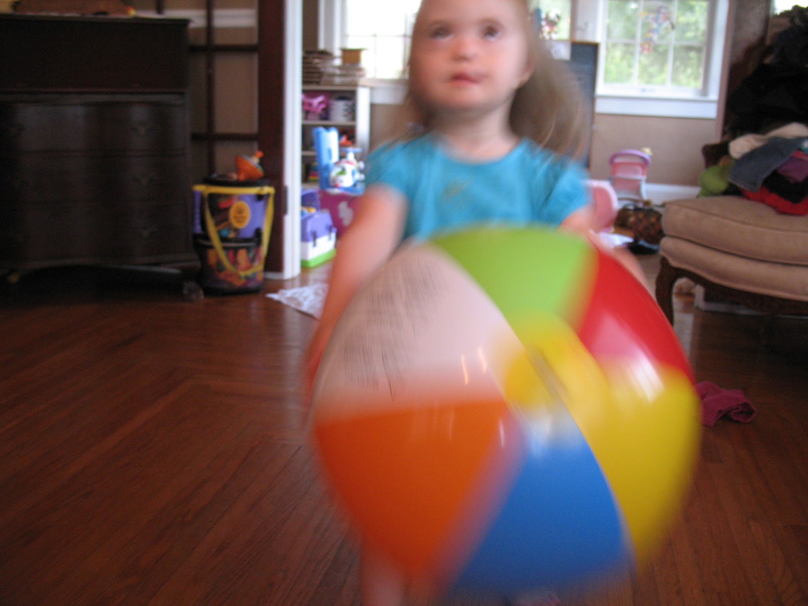 we can do all things Beach Balls and Tablecloths