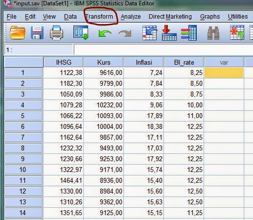 Rumus Anti Ln Di Excel Sedang