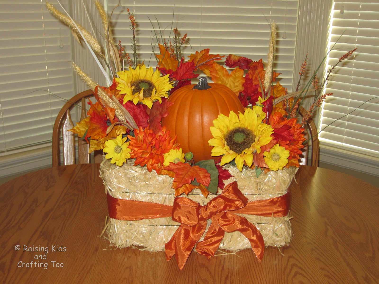 Raising Kids and Crafting Too Decorative Fall Hay Bale