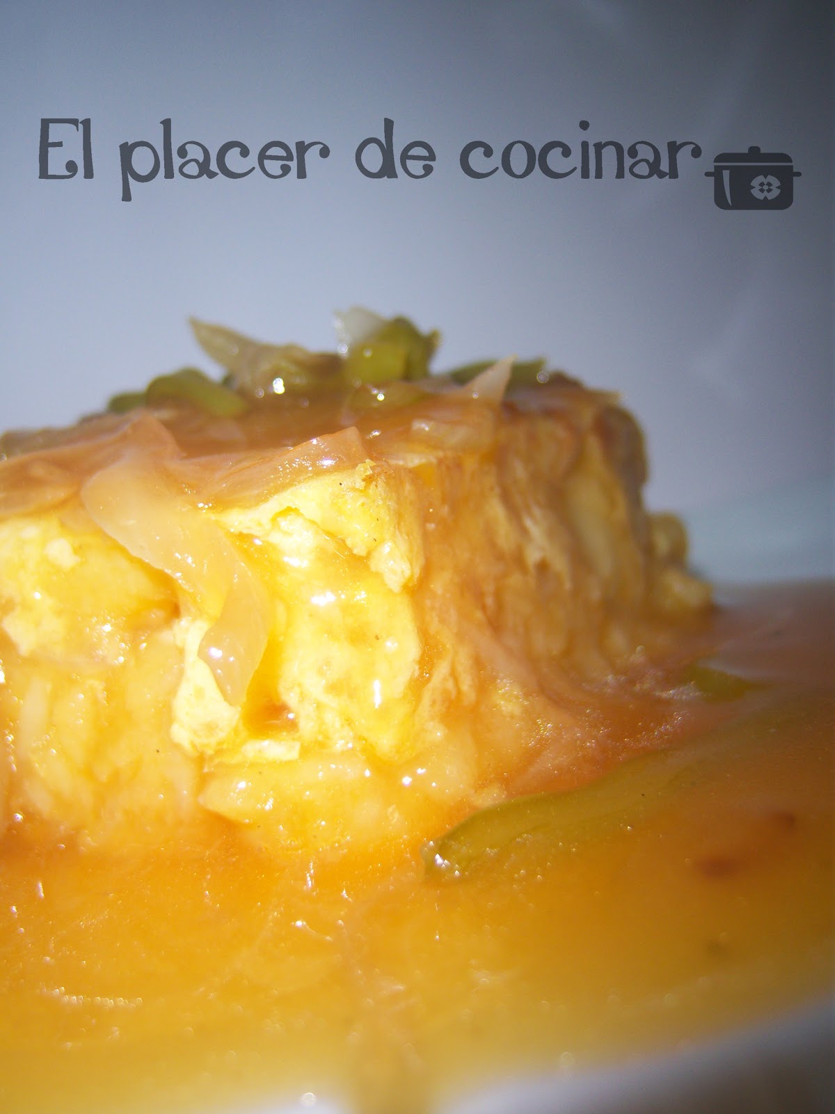 EL PLACER DE COCINAR TORTILLA DE PATATA EN SALSA