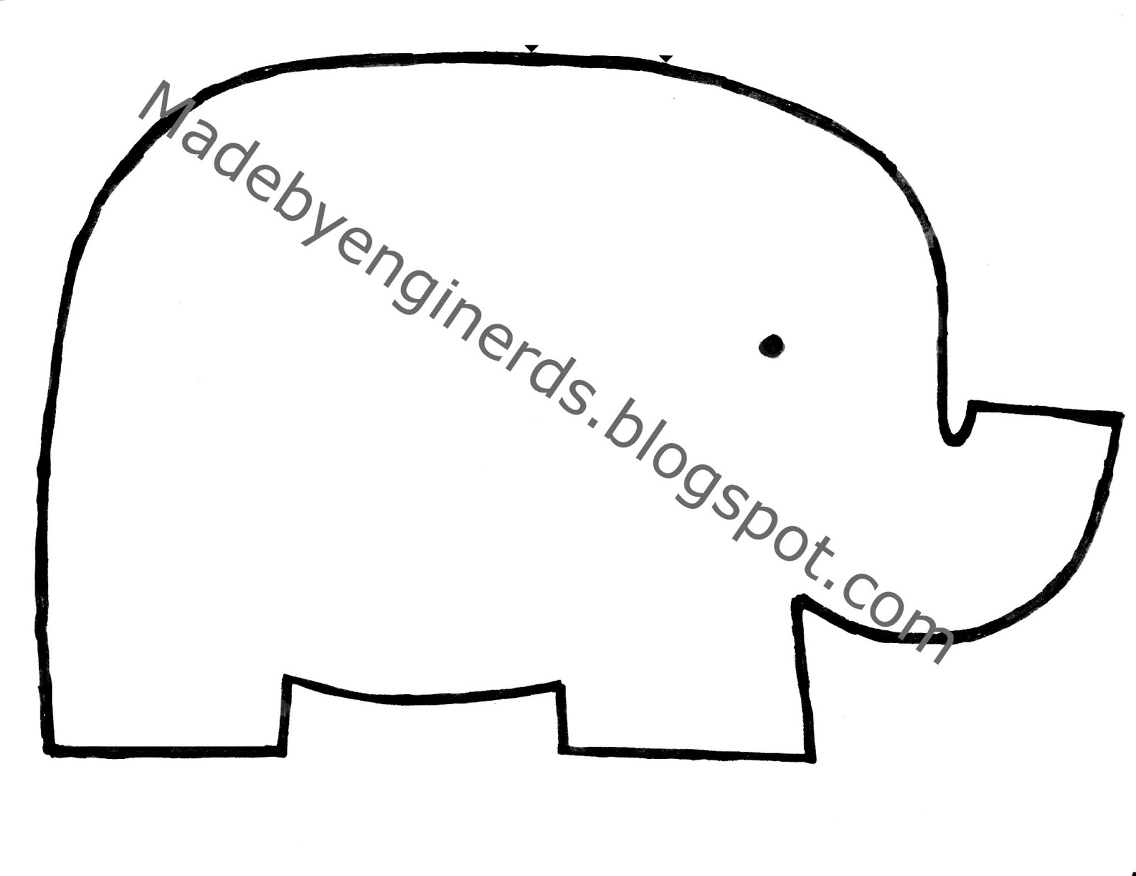 made by enginerds elephant stuffed animal tutorial with pattern