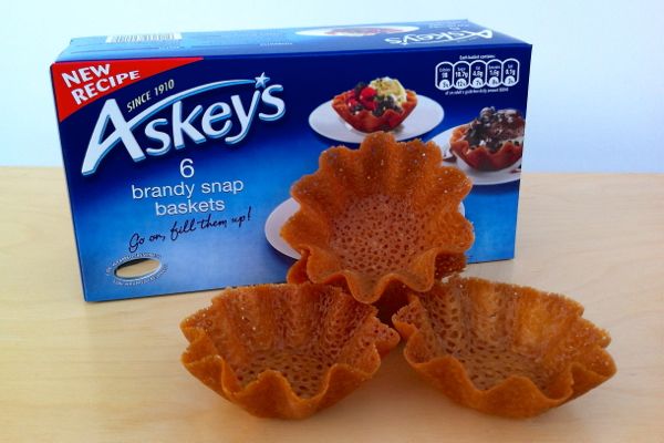 Askeys Brandy Snap Baskets are vegan