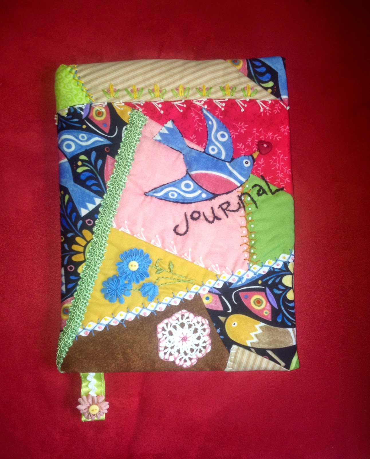 Totally Crazy Quilt Life Making Your Own Quilted Book Cover