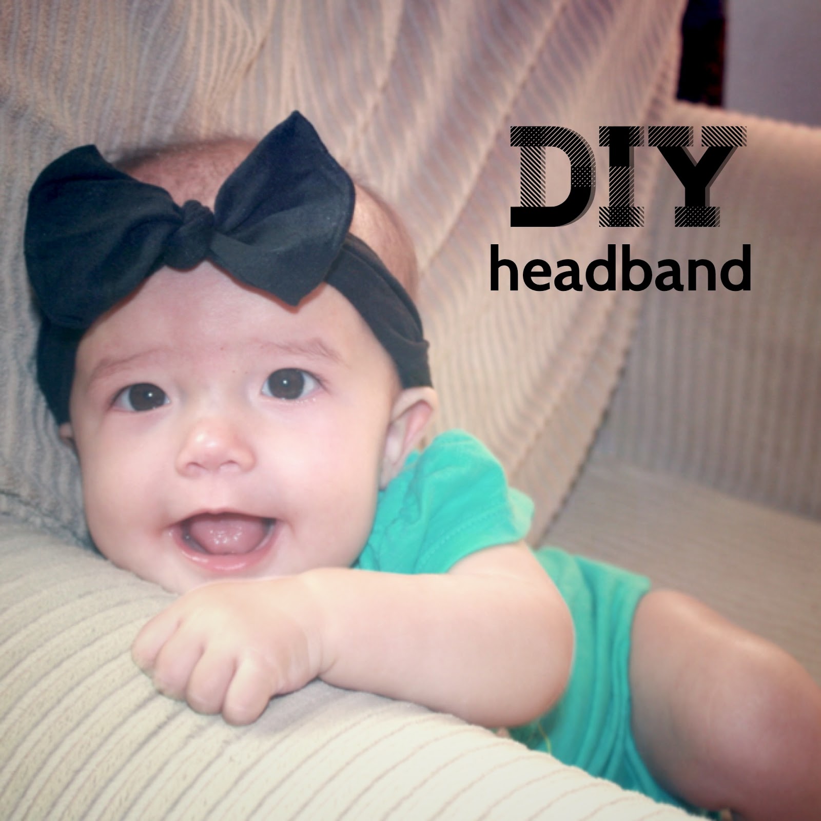 Everly B A DIY Summer Week 1 baby headband out of tights