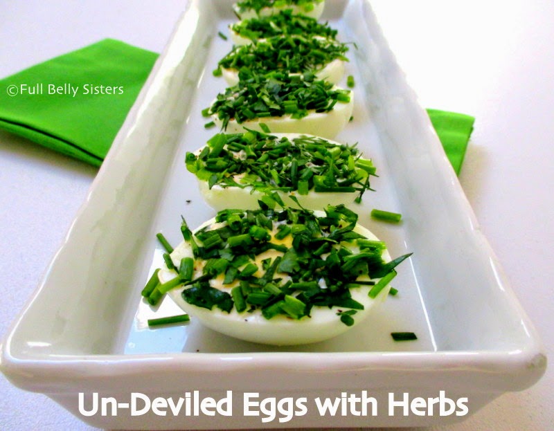 UnDeviled Eggs w Fresh Herbs