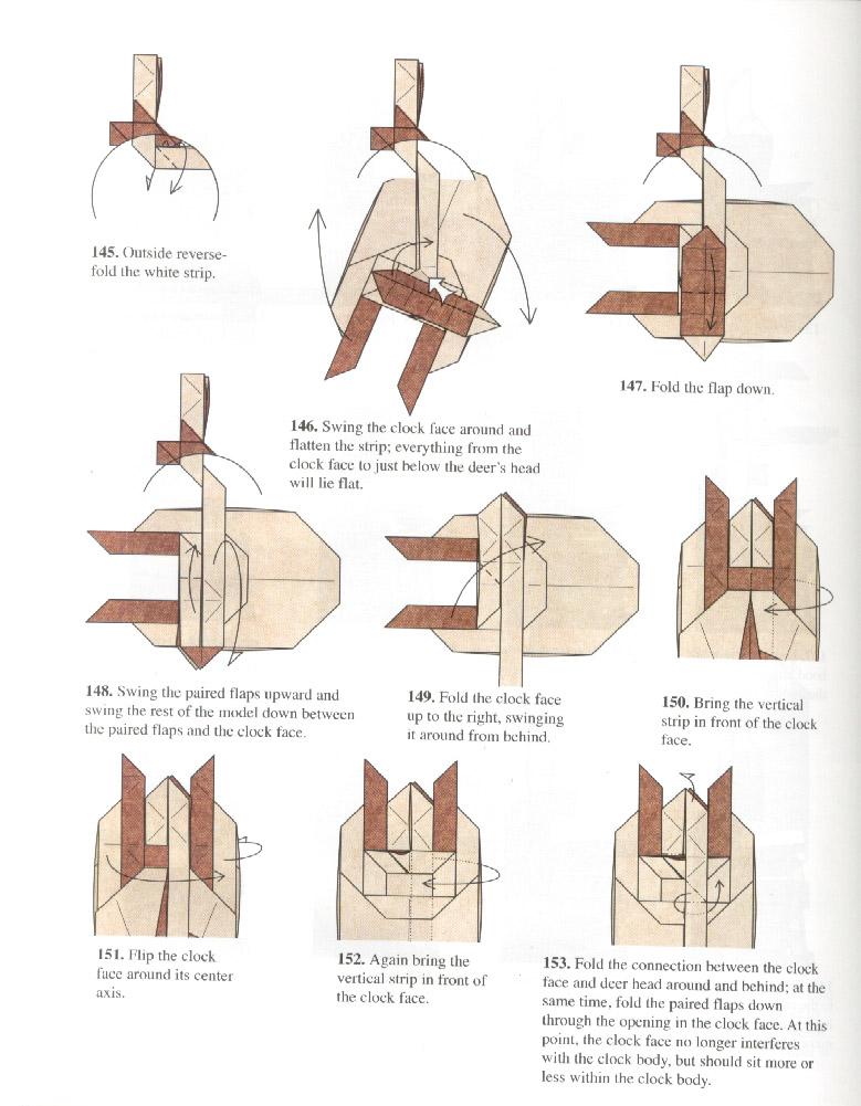 El arte del Origami Black Forest Cuckoo Clock