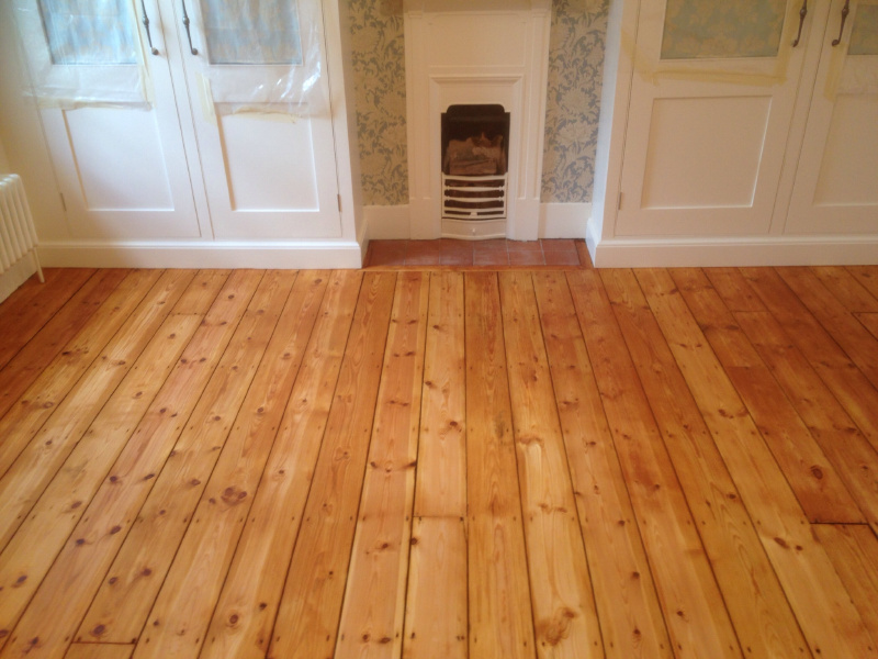 Wood Sanding and Finishing Cambridge UK Pitch Pine, neglected but loved