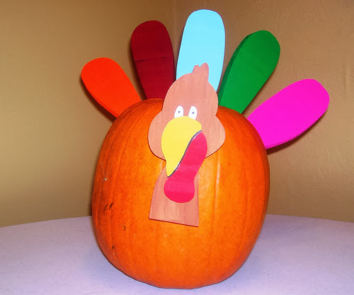 Thanksgiving Decorating Ideas with Pumpkins Turkey