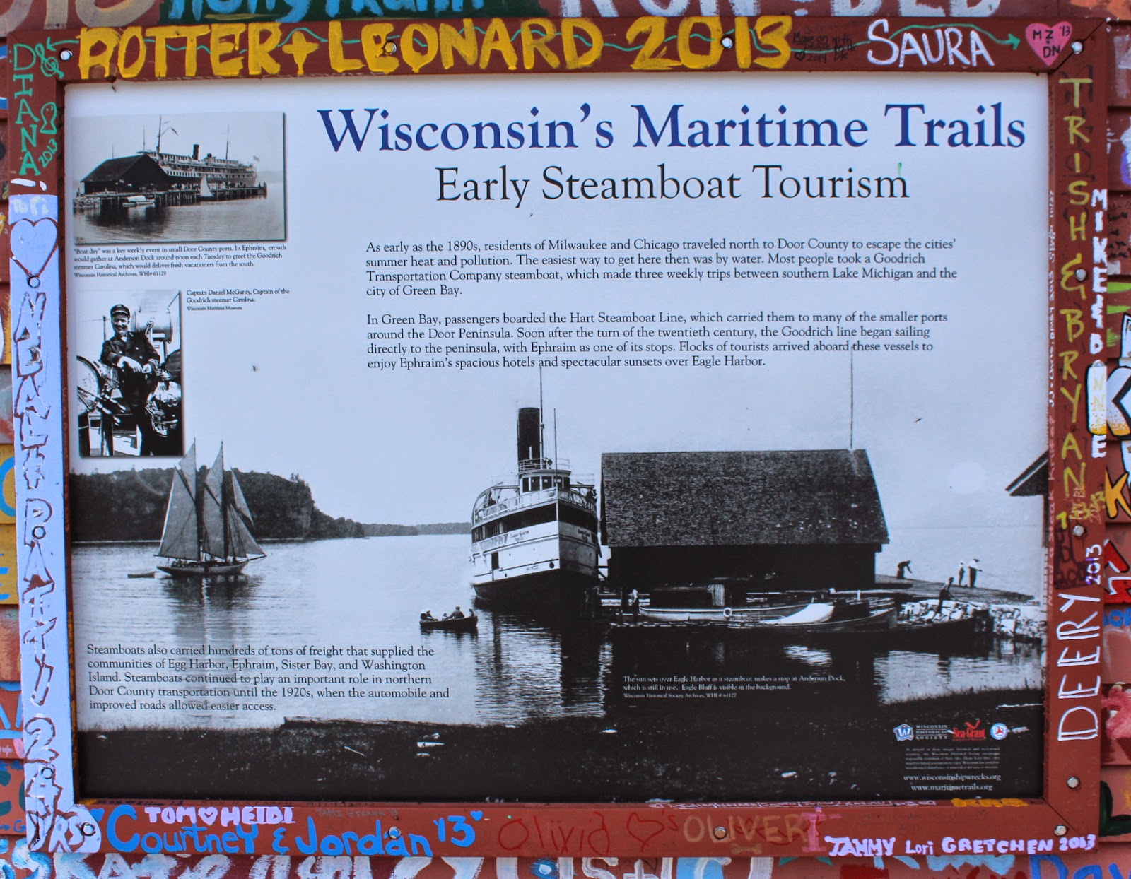 Wisconsin Historical Markers Wisconsin S Maritime Trails Early