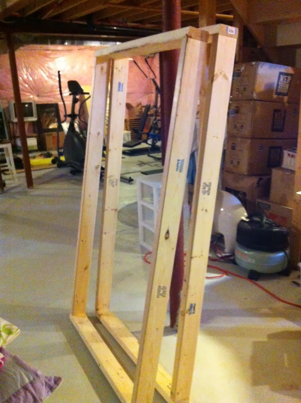 White Wood DIY workbench/island for under 150