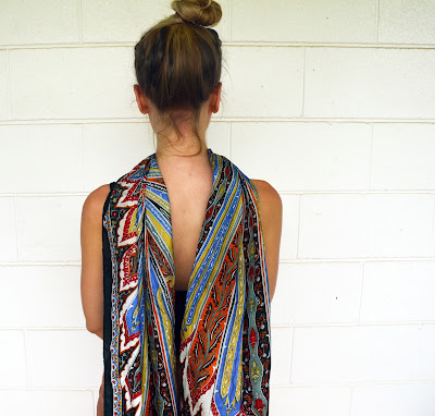 silk scarf boho silk scarf