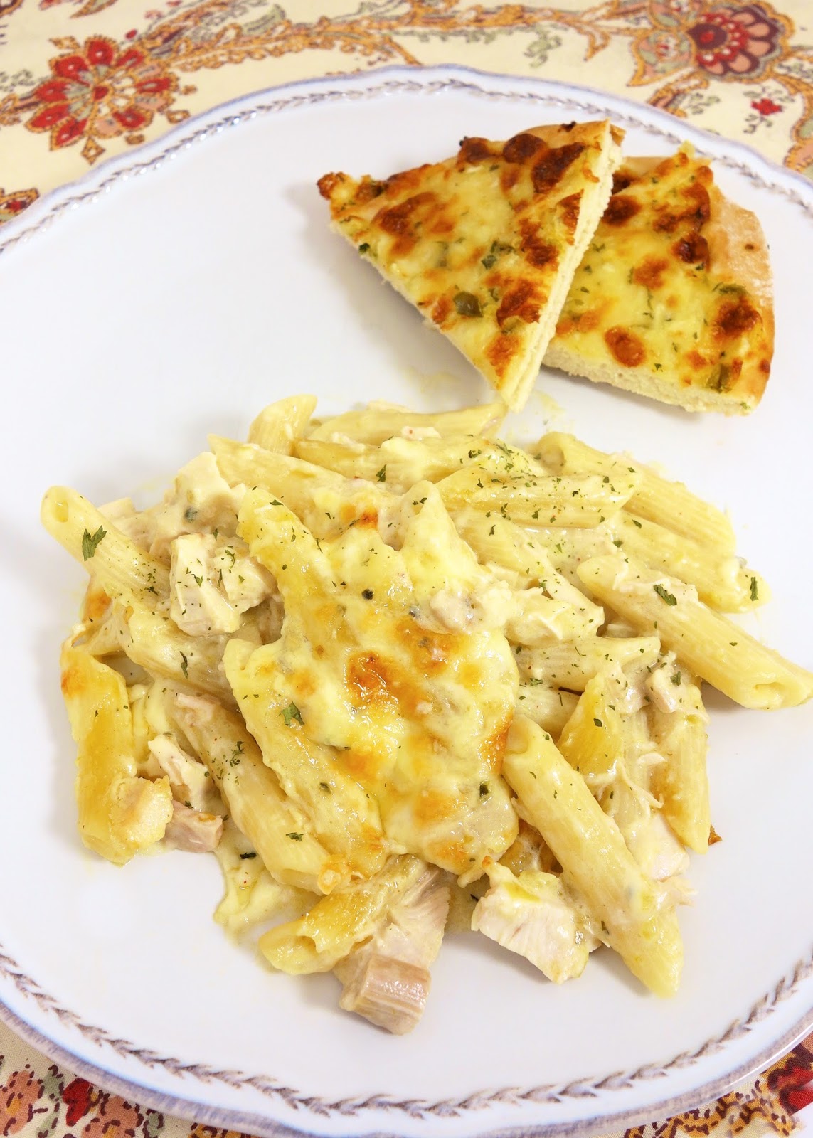 White Chicken Enchilada Pasta Plain Chicken