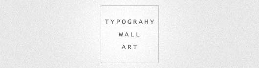 typography wall art examples