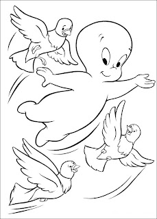 Fun Coloring Pages: Casper Ghost Coloring Pages