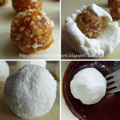 Творожные шарики с курагой в шоколаде