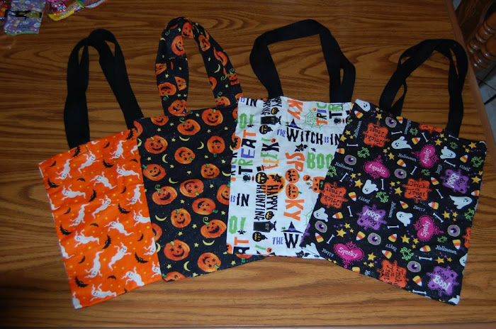 Fabric Halloween Bags