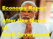 Economy report after one month of Modi government