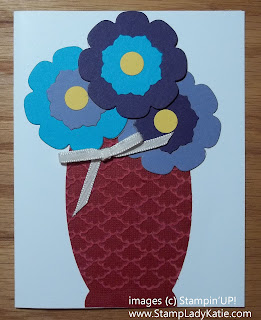 Vase Card made with Stampin'UP! Edgelit Dies