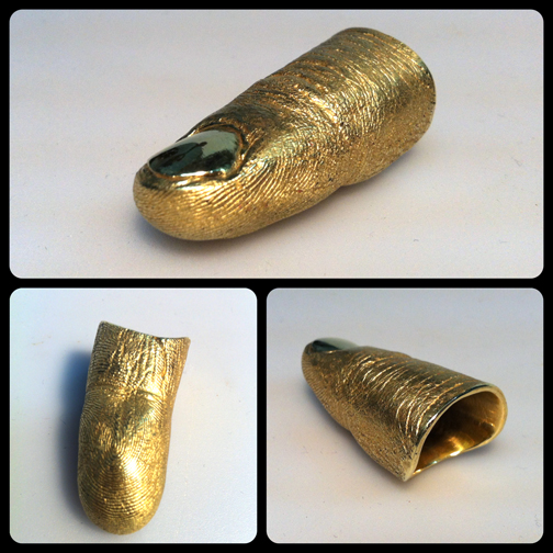 Matt White Jewelry Brass Finger Ring