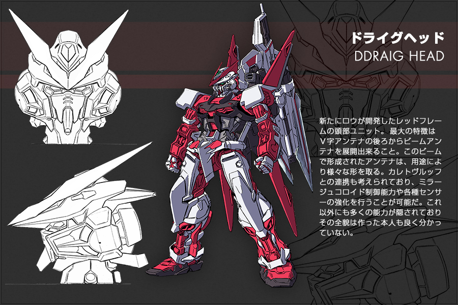 GUNDAM GUY: Mobile Suit Gundam SEED DESTINY ASTRAY R / B - DDRAIG HEAD