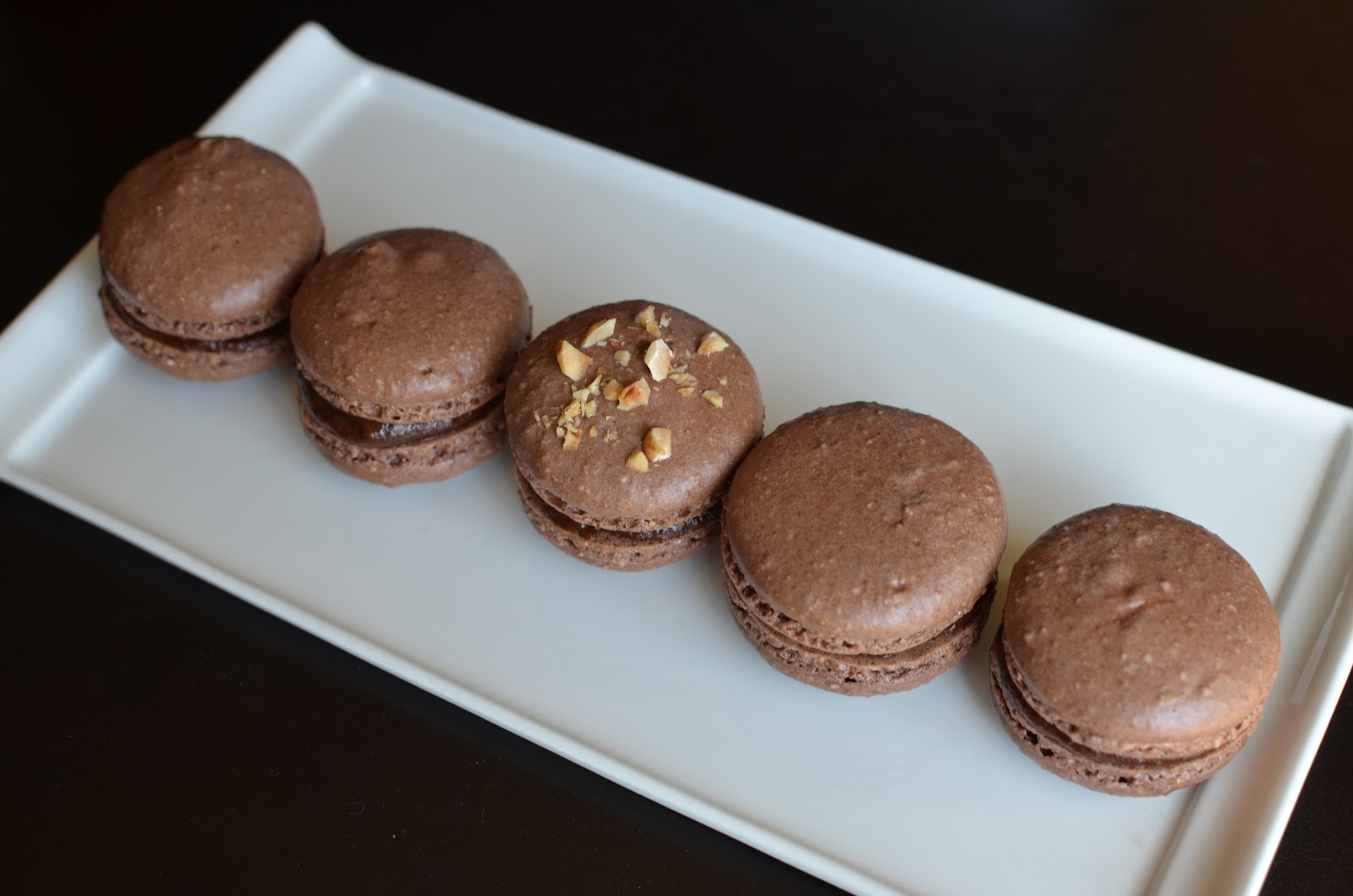 Playing with Flour Chocolatehazelnut macarons