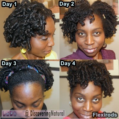 Discoveringnatural Flexirods On Natural Hair Day 4 And Day 5