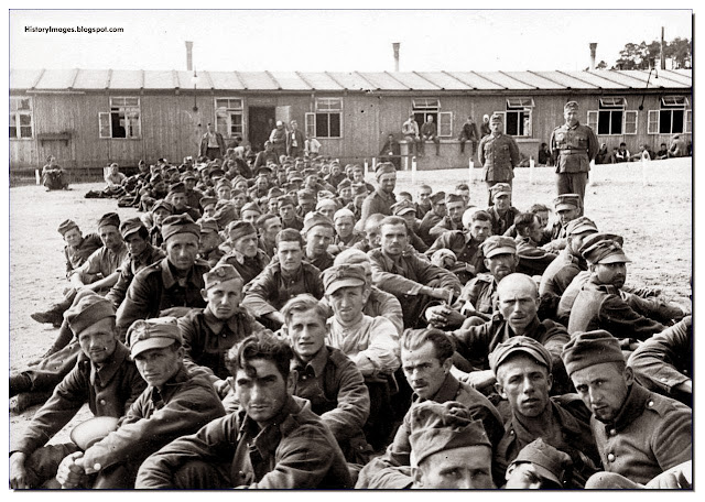 Polish soldiers captured by the Germans after the fall of Poland. 1939