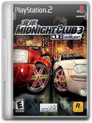 Capa PS2 Midnight Club 3 DUB Edition PS2 Midnight Club 3 DUB Edition
